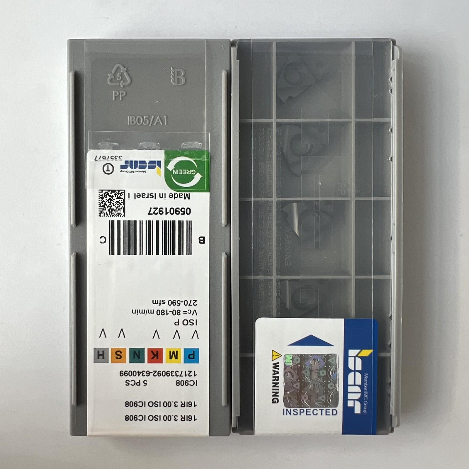 

ISCAR / 16IR3.00ISO IC908 / Industrial indexable Carbide Inserts 10 Pcs
