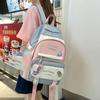 Ins Students School Bags Multi Pockets Large Handbag Cute Teenage Shoulder Bags  Girl