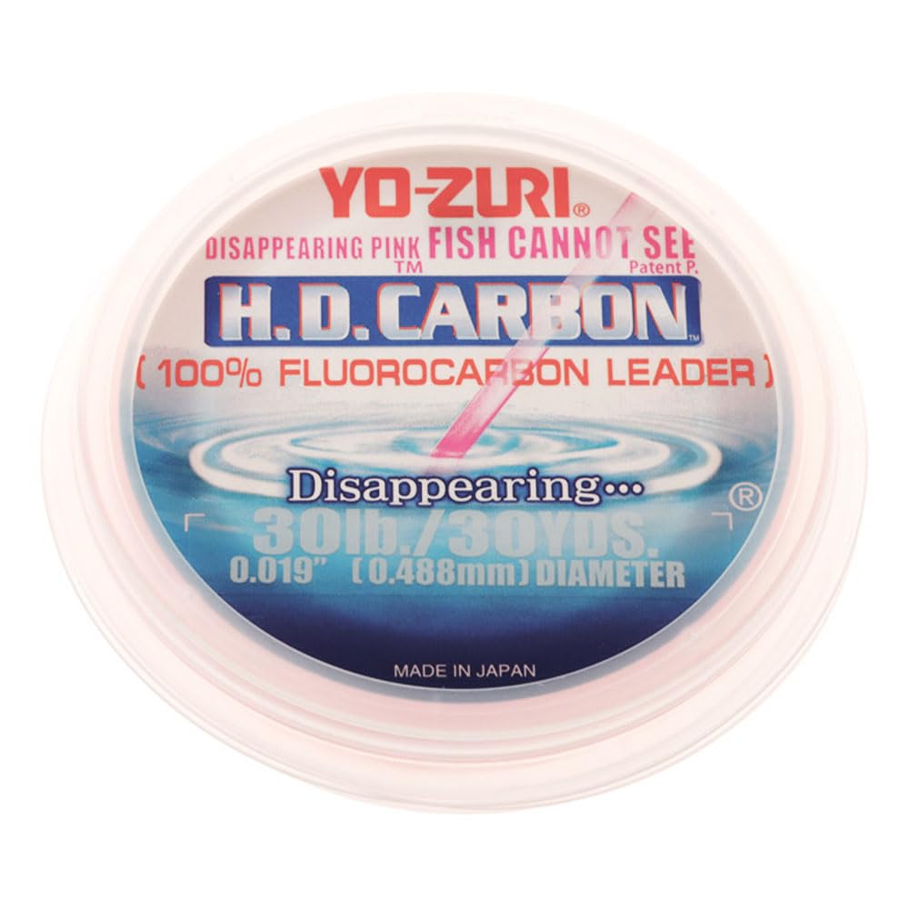 Fluorocarbon Carbon Fluorocarbon 30 30 Pink YO-ZURI Line, H.D. Leader, Yards, lbs, Color