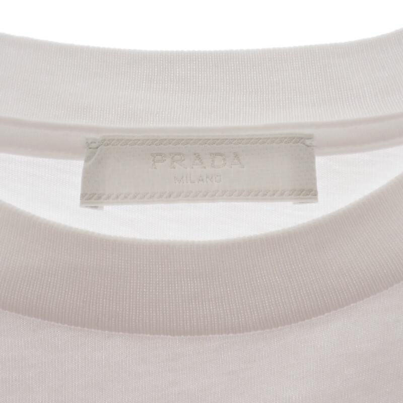 PRADA  UJN555_R182_125E L Short sleeve T-shirt white cotton mens