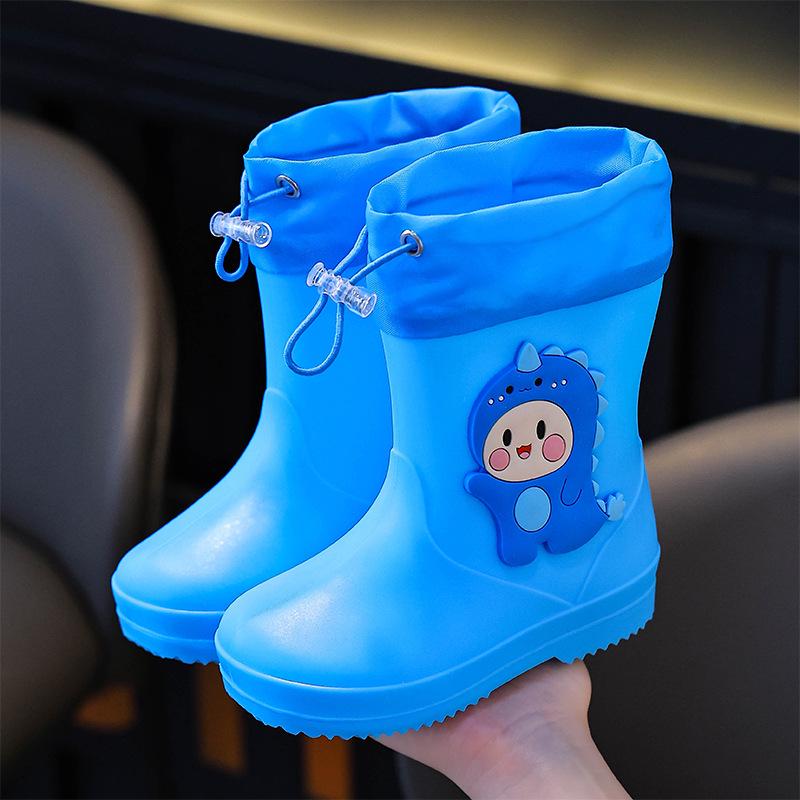 Kids' Waterproof Dinosaur Rain Boots for Boys & Girls Aged 1-7 - Lightweight, Non-slip Footwear