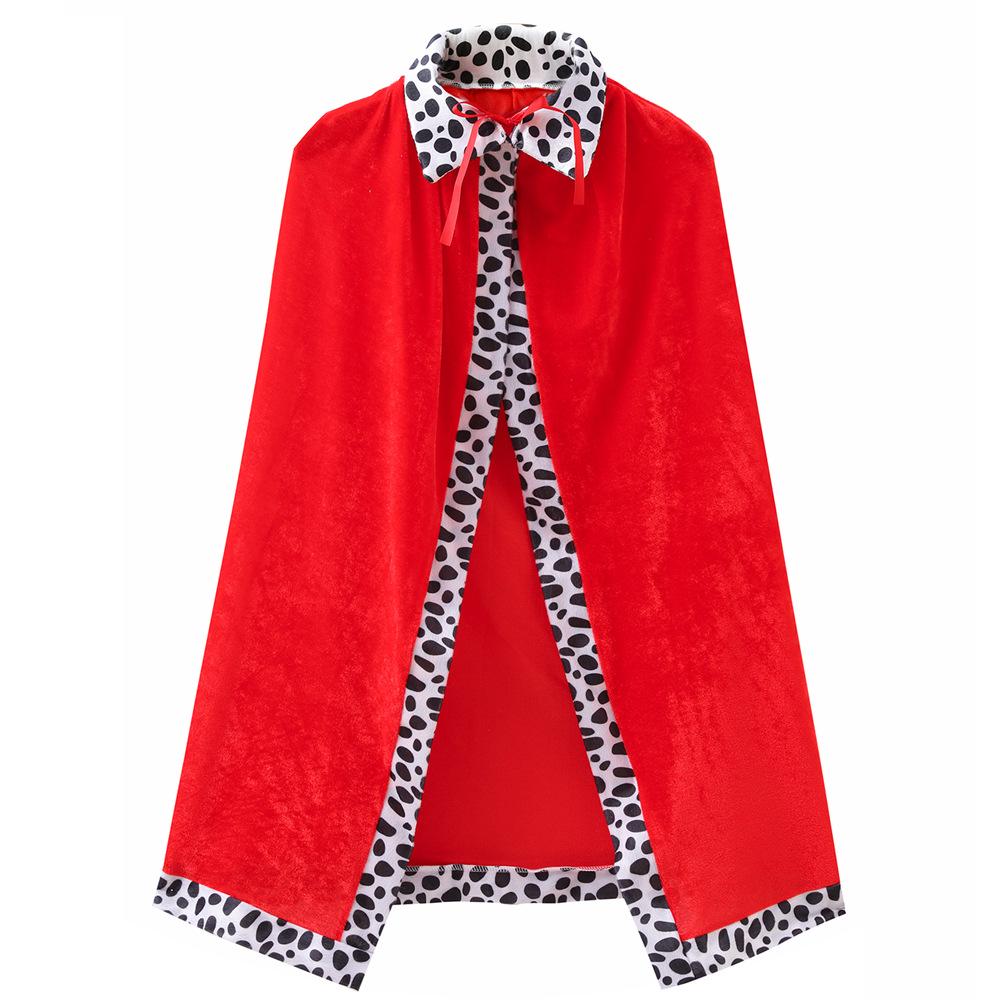 Halloween King & Prince Cape Set: Parent-Child Cloak, Crown & Scepter for Parties & Performances