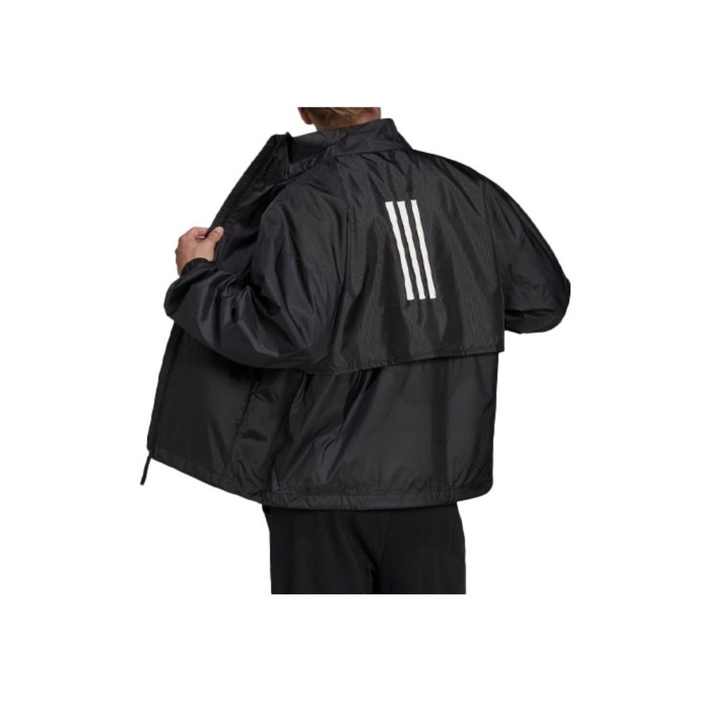 Adidas Casual Sports Solid Color Zip-Up Jacket Men Jacket Black H65738