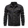 2025 Lässige Herren-Denim-Hemdjacke - Japanischer Stil, Frühling/Herbst, Beliebte Arbeitskleidung Oberbekleidung.