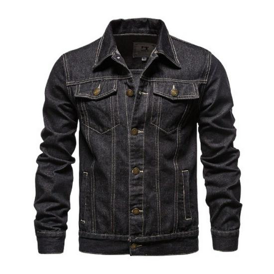 2025 Lässige Herren-Denim-Hemdjacke - Japanischer Stil, Frühling/Herbst, Beliebte Arbeitskleidung Oberbekleidung.