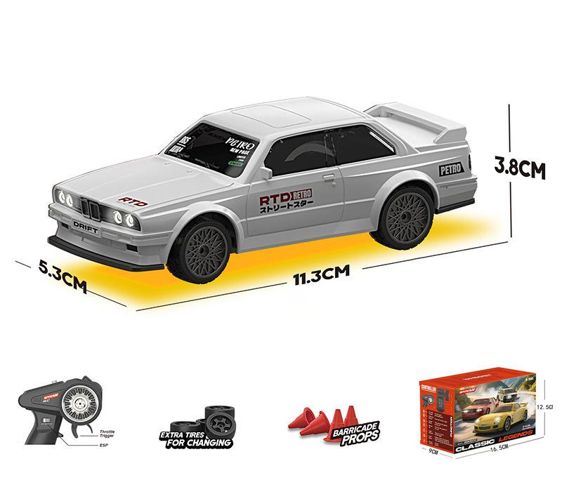 MAV2  Whoosh 1:43 Mini High Speed Drift 4wd Led Racing Car For Mazda Rx7 Subaru Kids Remote Control Car Model Toy Ges