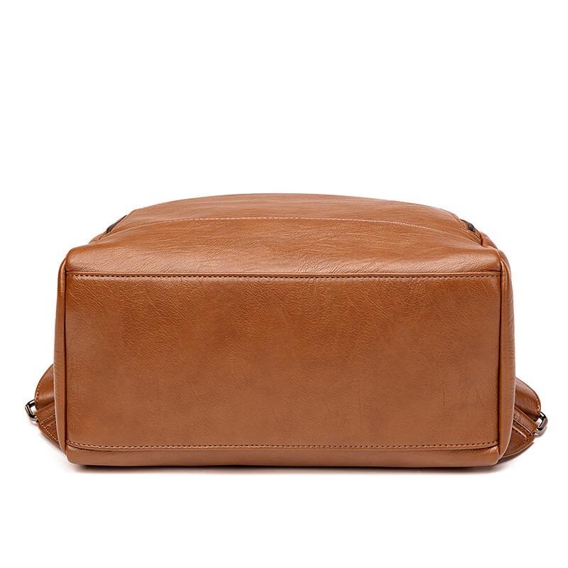 Light Luxury Brand Bags Women's Bags New Cowhide Backpack Women's Bags European and American Retro Large Capacity Outdoor Travel