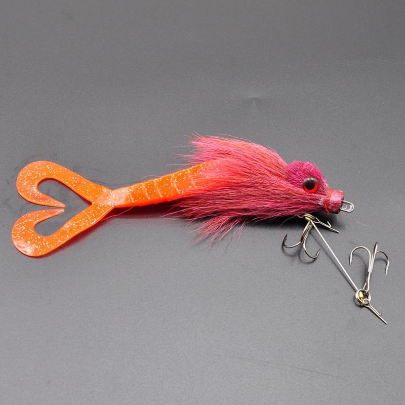Realistic Artificial Baits with Soft Plush Texture Enhances Casting Performances for Beginner Fishermen Fishing Hair Lure
