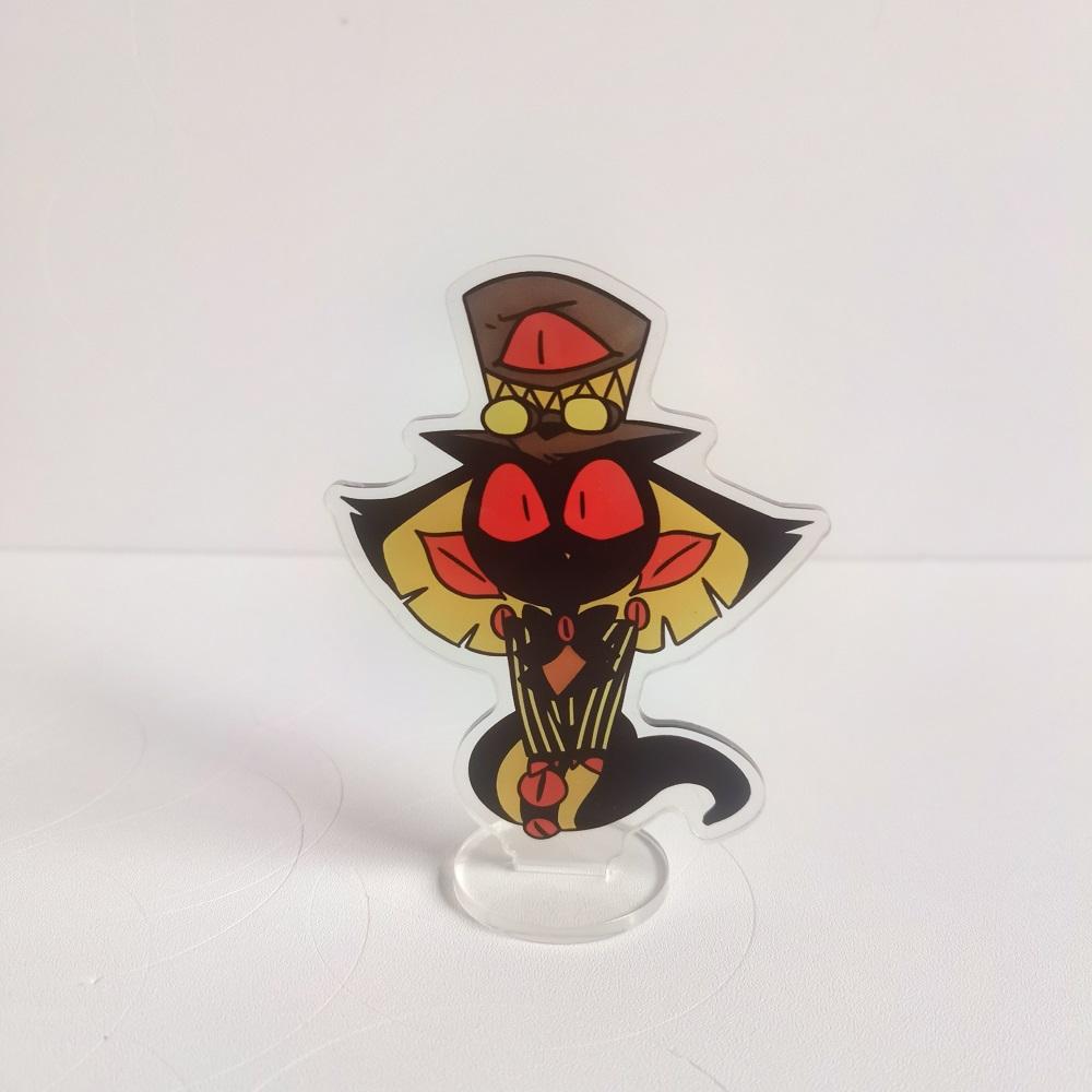 Anime Hazbin Hotel Alastor Morningstar Cosplay Stand Acrylic Cartoon Figure Standing Birthday Gifts Bag Decor Collection 8cm