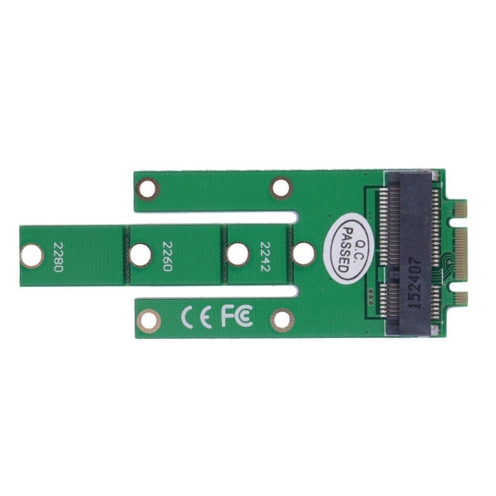 NGFF Key to 50mm Mini mSATA SSD Hard Disk PCBA M.2 B/M PCI-E 18+8