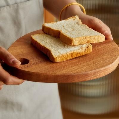 Practical Ebony Chopping Board Solid Wood Baby Auxiliary Food Board  Picnic
