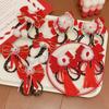 Princess New Year Bow Hairpins Red Girls Hanfu Headwear Sweet Children's New Year Hairpin  Kids