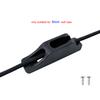 Canoe Kayak Cord Lock Rudder Control Black Nylon Self-Lock Rope Cord Tensioner Runner Anchor Jam Cleat Boat Accessories