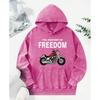 The Anatomy Of Freedom Prints Washed Hoodie Women Comfortable Clothes Autumn Loose Hoody Cotton Pocket Pullovers