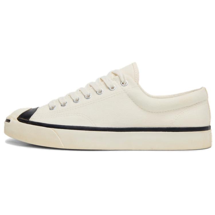 Converse Jack Purcell comfortable and lightweight low-top canvas shoes unisex white