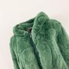 OFTBUY 2024 Winter Plush Hooded Fur Top Fashionable Natural Rabbit Fur Coat Thickened Warm New Casual Coat for Women's Jacket