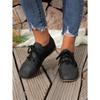 Damen Retro Flache Schnürschuhe Damen Frühling und Sommer Neu Bequeme Flache Runde Zehenpartie Freizeitschuhe