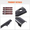 ABS Kolfiber Dörrhandtagsskydd Trim för Mitsubishi Outlander Sport ASX Lancer