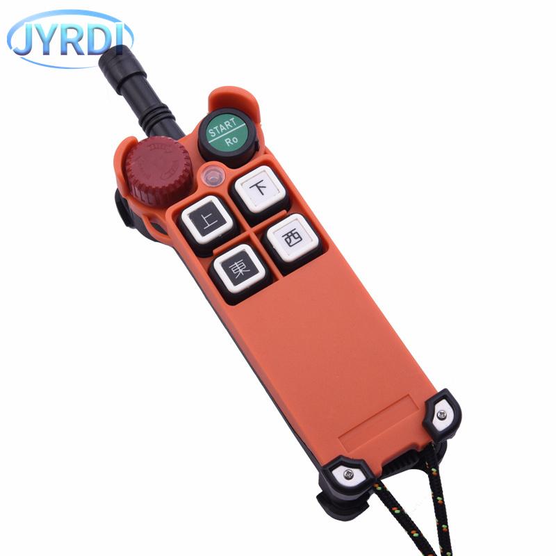 F21-4S 4 Buttons Single Speed Industrial Wireless Radio Crane Remote Control Switches Hoist Track Crane Lift Controller