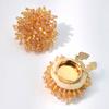 Cufflinks Polished Smooth Surface Collar Pins with Imitation Crystal Inlay Sparkling Shine Suits Tuxedos Shirt Accessories