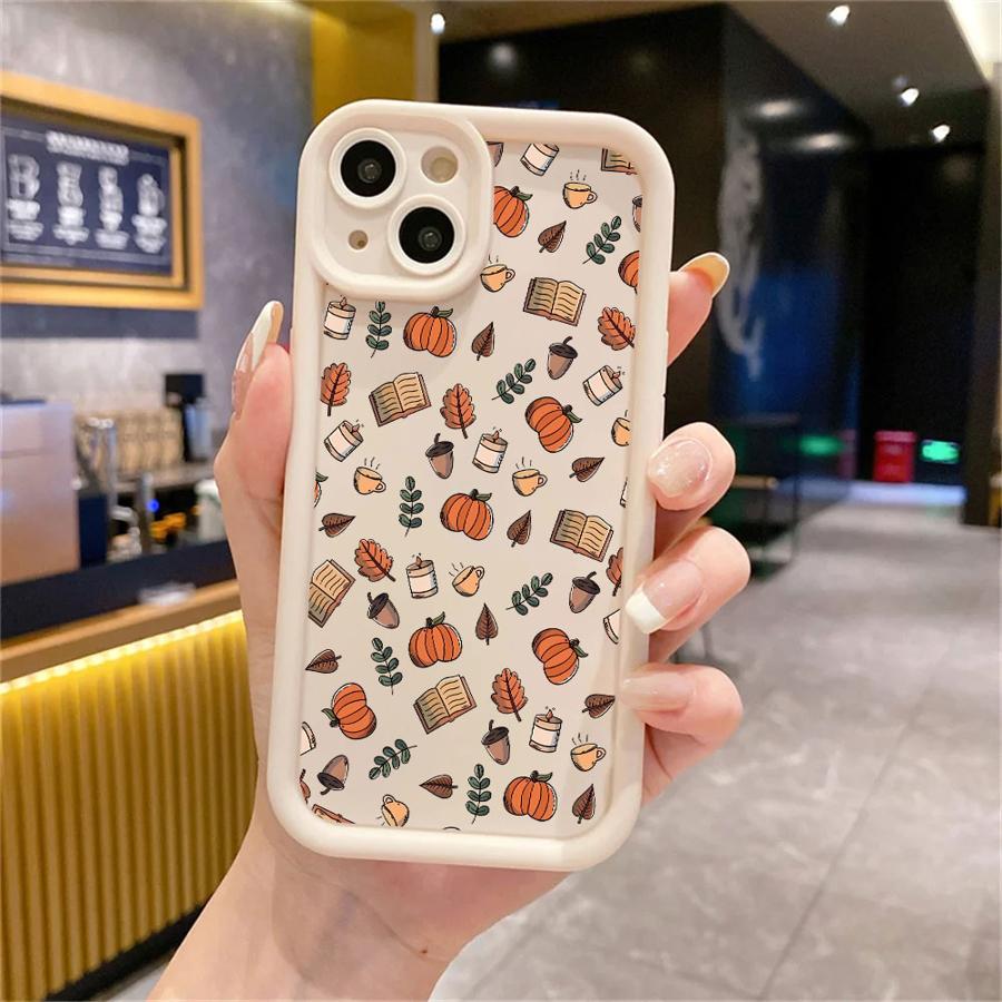 

Case for Apple iPhone 11 15 Pro Max 14 Plus 13 12 16 Shockproof Protective Shell Silicone Funda Phone Cover Halloween Cartoon iPhone 15ProMax