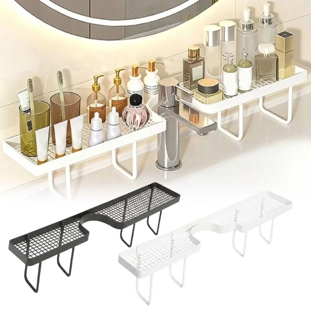 No-Drill Bathroom Storage Rack Rustproof Sink Shelf Sturdy Bathroom Organizer for Bathroom Counter