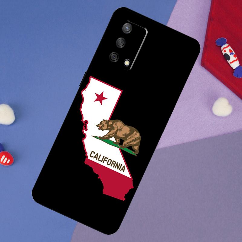 California Flag Case For Oppo A60 A80 A40 A6 A5 Pro A15 A16 A17 A57 A94 A74 A54 A76 A96 A18 A38 A58 A78 A98