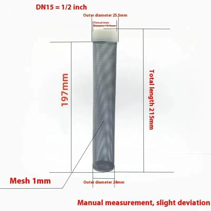 1/2" 3/4" 1 In Oțel Inoxidabil 304 Filtru Extins Irigare Grădină Pompă Apă Furtun Filtru Curățare Acvariu Filtru Metalic