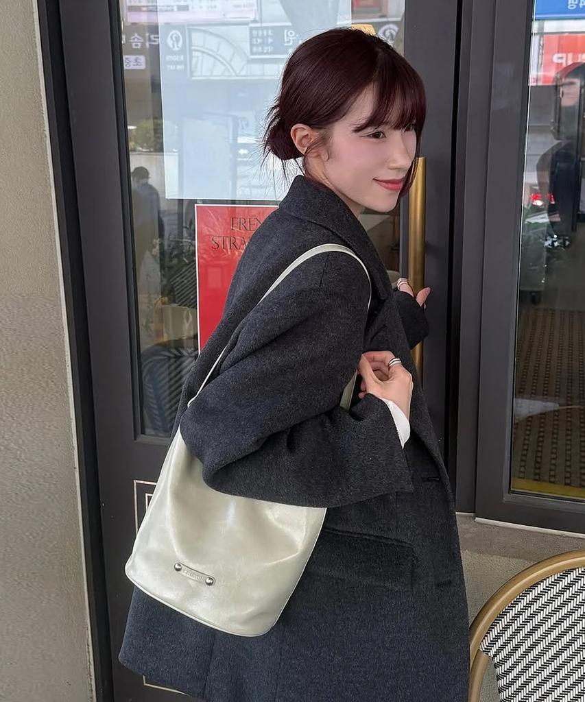 Raiment Stud Band Basket Bag_Light Khaki