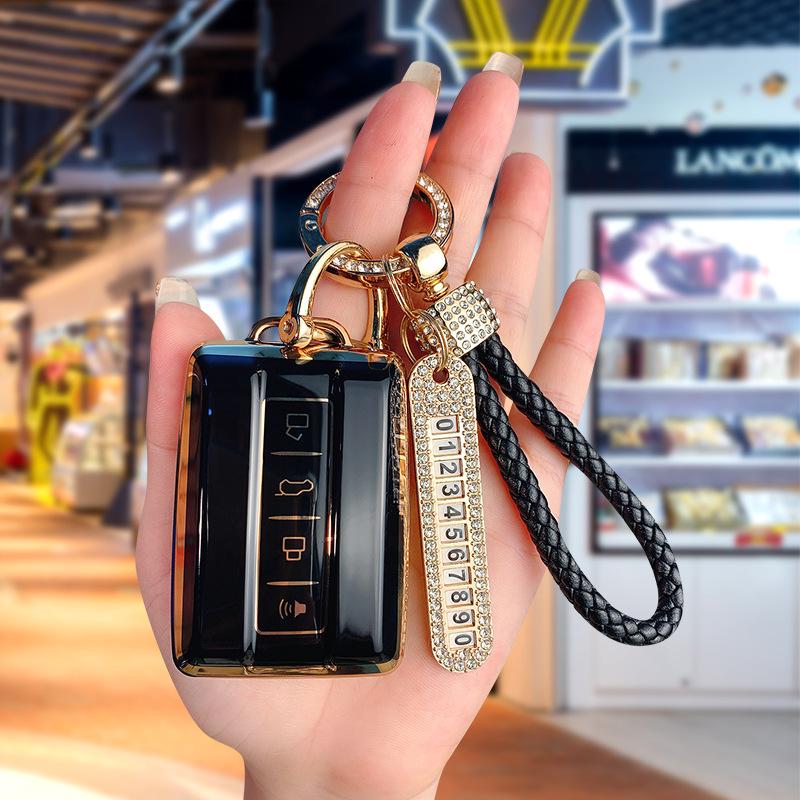 Premium Key Case for Tank 300/500 Cyber 22 Model with New TANK Logo - High-End Protective Shell & Buckle Bag