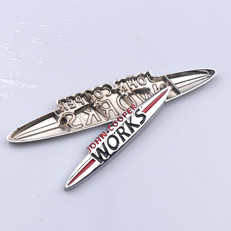 3D Metal Embelm John Cooper Works Logo Car Grill Badge Trunk Sticker Auto Accessories For Mini R56 R50 F56 R52 R57 R58 R6