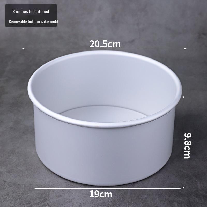 Heart-Shaped Anodized Chiffon Cake Mold with Removable Bottom