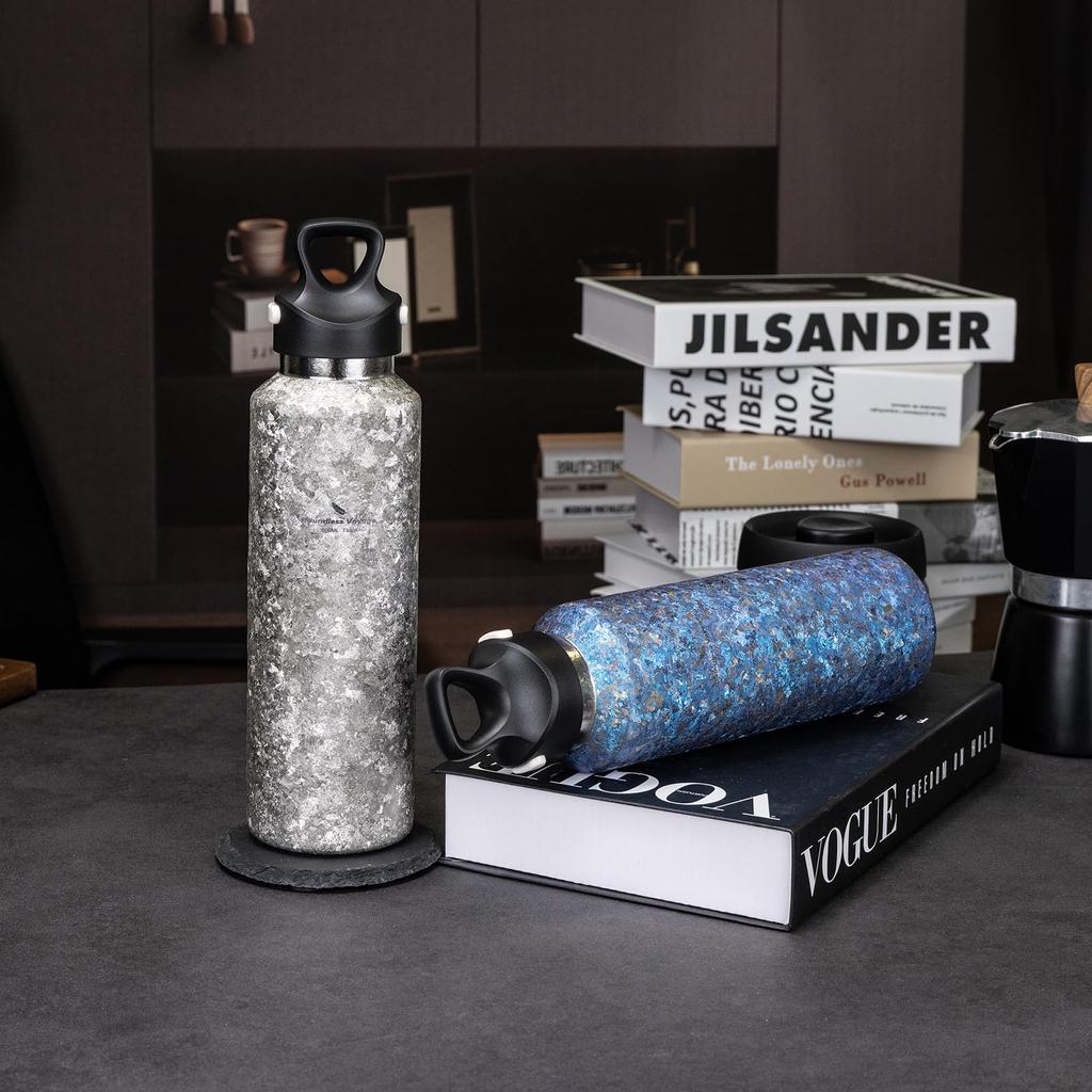 Boundless Voyage Titanium Water Vacuum 600ml for Everyday Outdoor and Ti3258D Bottle, Insulated, Capacity, Lightweight, Durable, Rust-Proof,