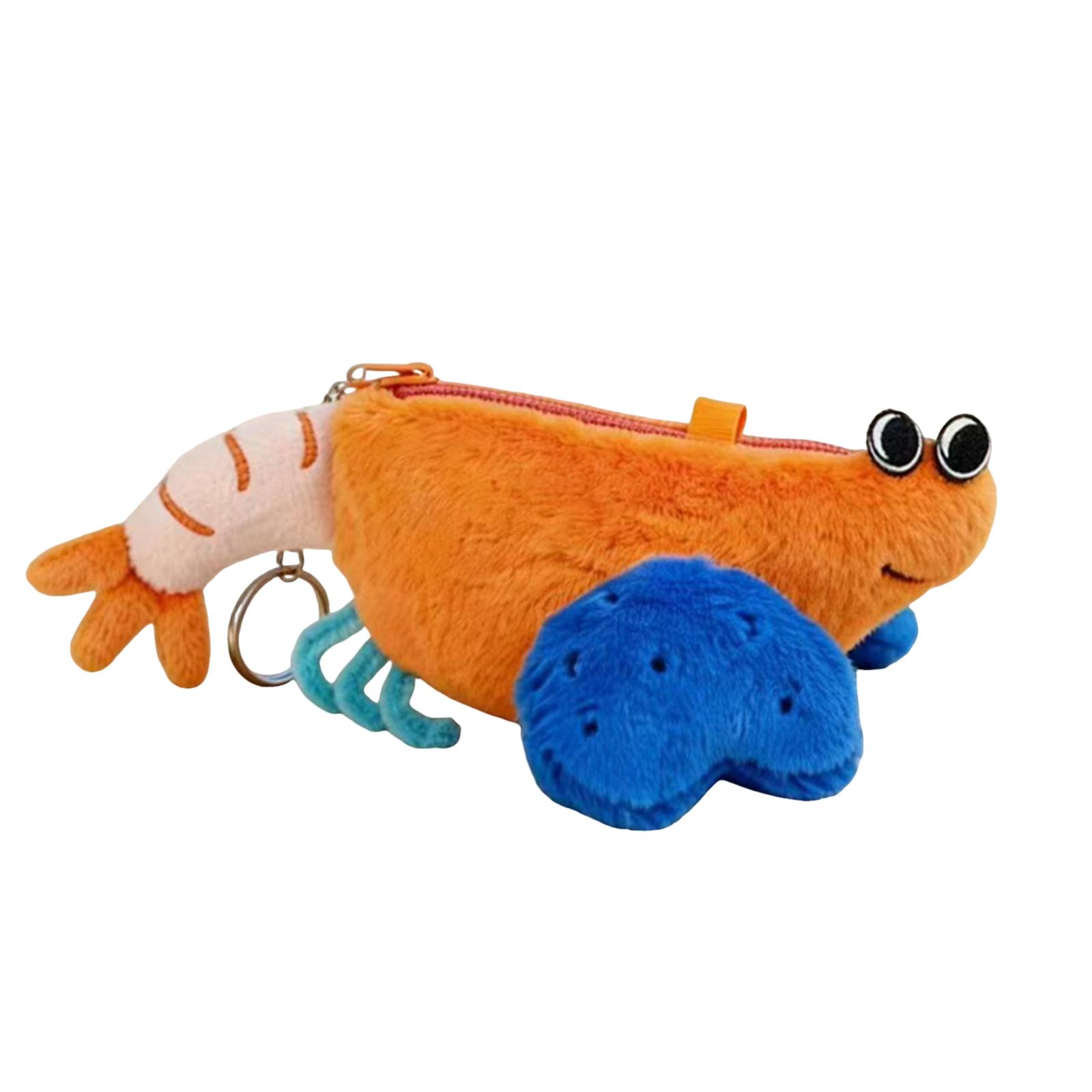 

Плюшевая animal coin purse keychain мягкая stuffed toy маленькая сумка на молнии с брелком для хранения и украшения One Size