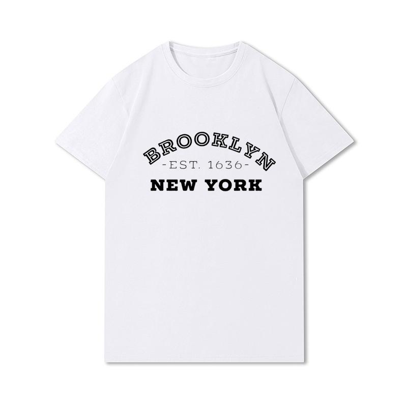 T-shirt Grafica Harajuku Vintage Anni '90 Magliette Donna Brooklyn Estive Oversize Streetwear Top Gotici Punk