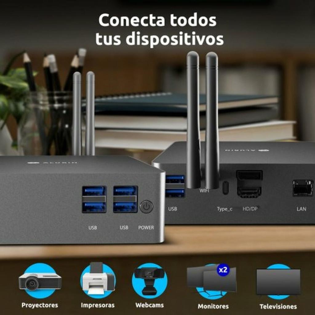 Mini PC Alurin Jednotka 8 GB RAM 500 GB SSD