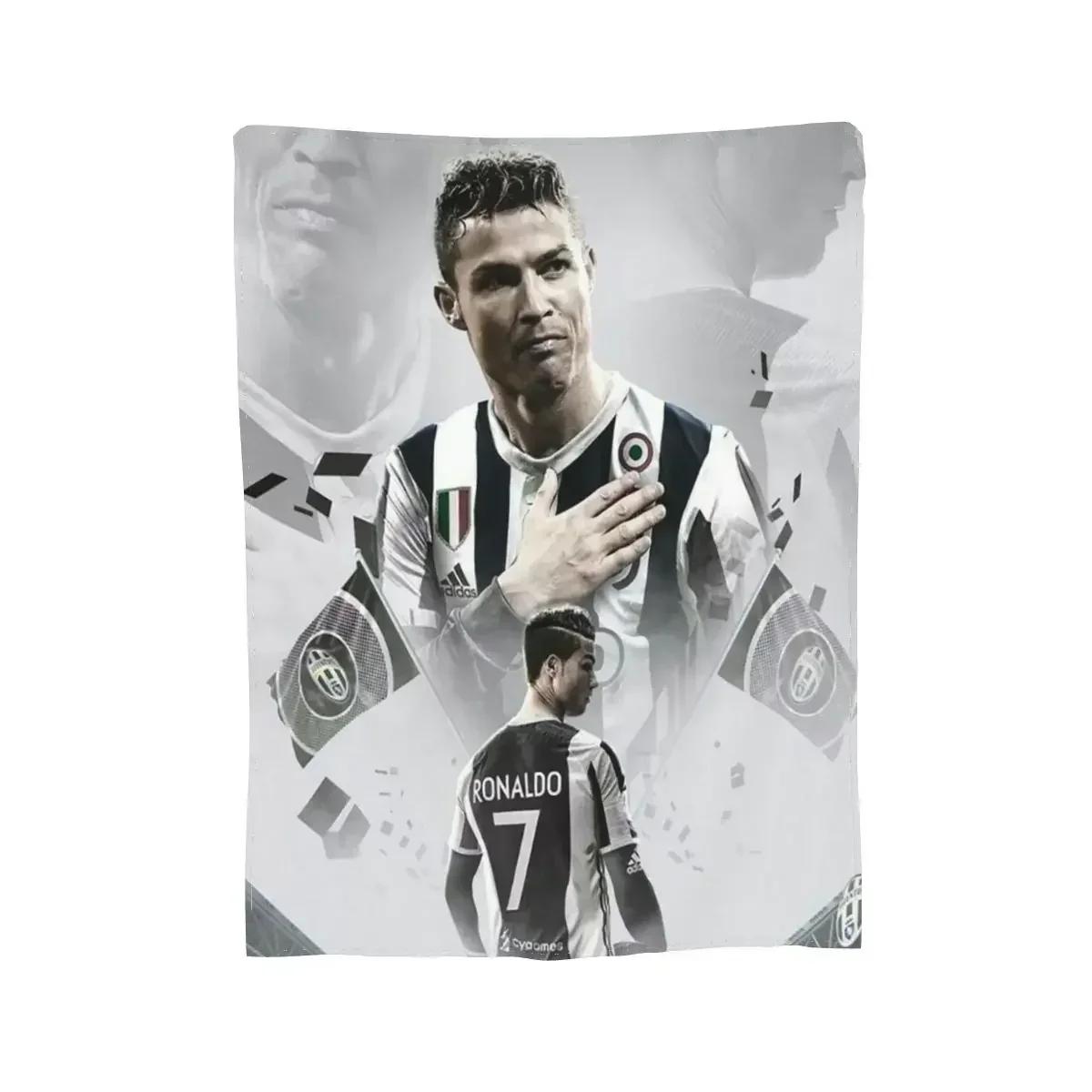 

CR7 Cristiano Ronaldo Blankets Soft Warm Flannel Throw Blanket Bedding for Bed Living room Picnic Travel Home Sofa 30x40in