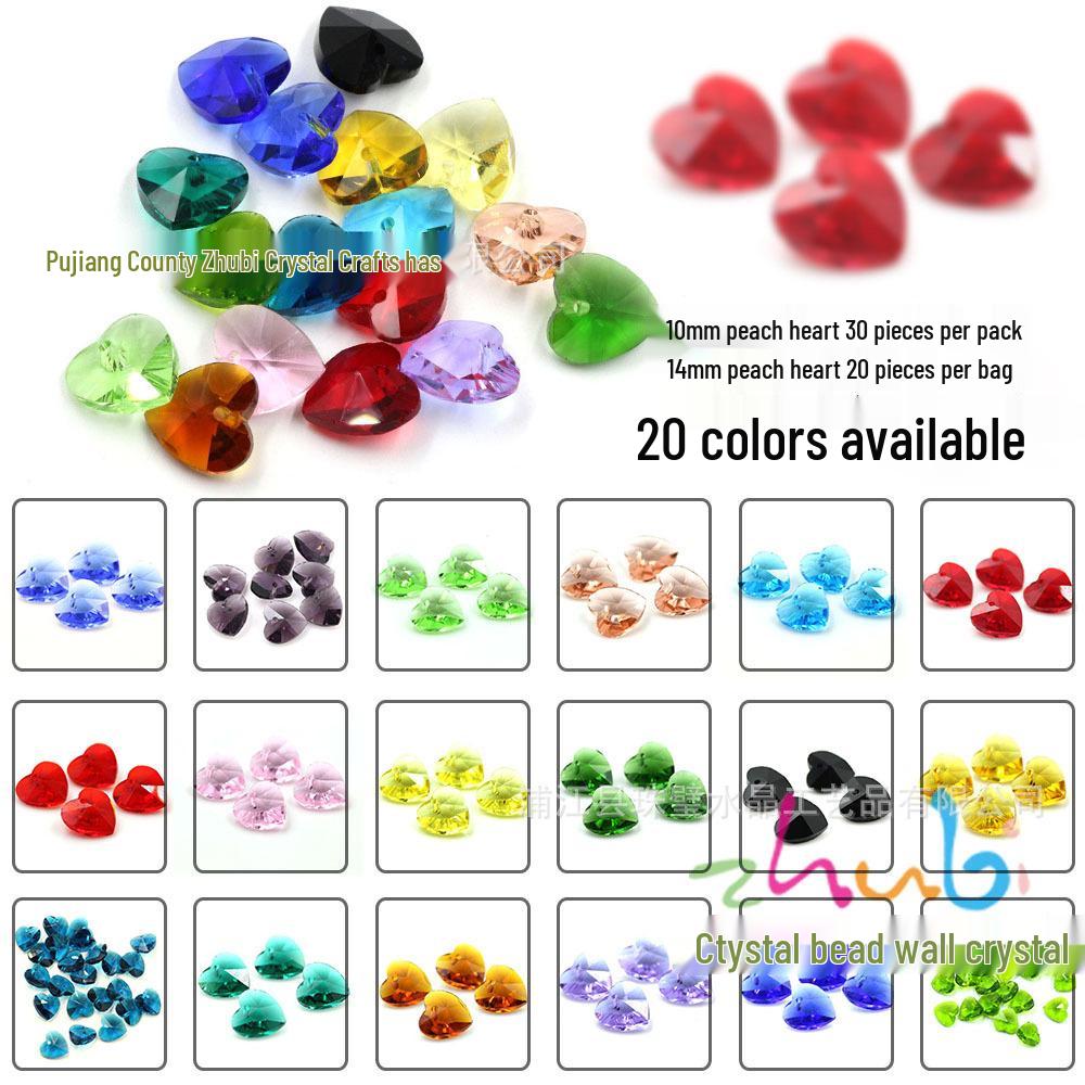 Ciondolo con Perla di Vetro Rotonda Petalo Foglia Piccola Colorata Kit Fai da Te