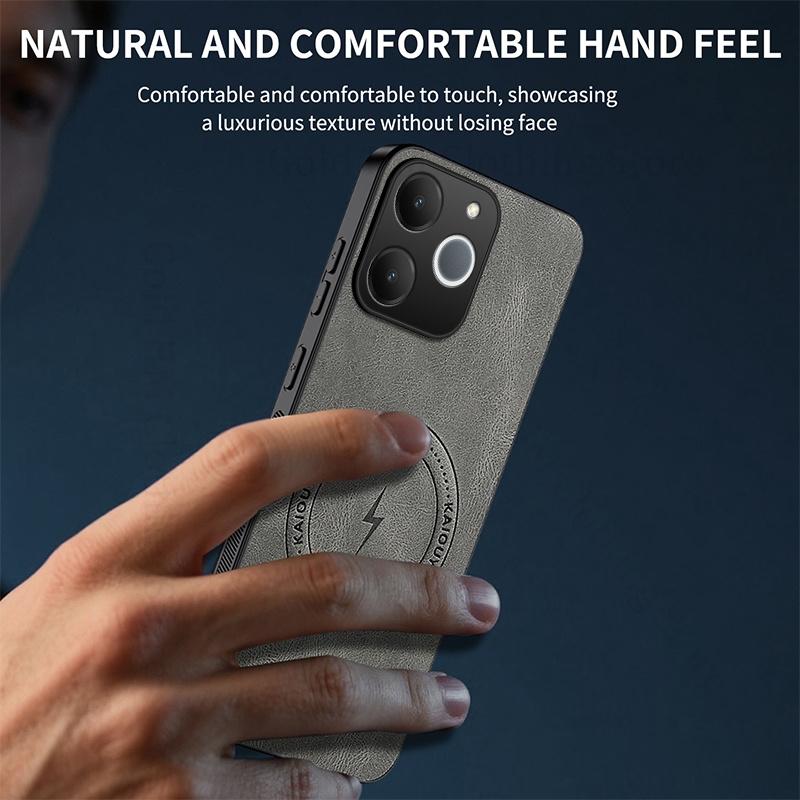 Skin Feel Leather Soft Silicone Shockproof Case For OPPO Realme Note 70T For Magsafe Wireless Charging Cover For Realme Narzo 80 Lite 4G Phone Cover