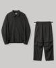 Another Office [Set] Tropical-Wool Coach Jacket Set-Up (Almost Black)