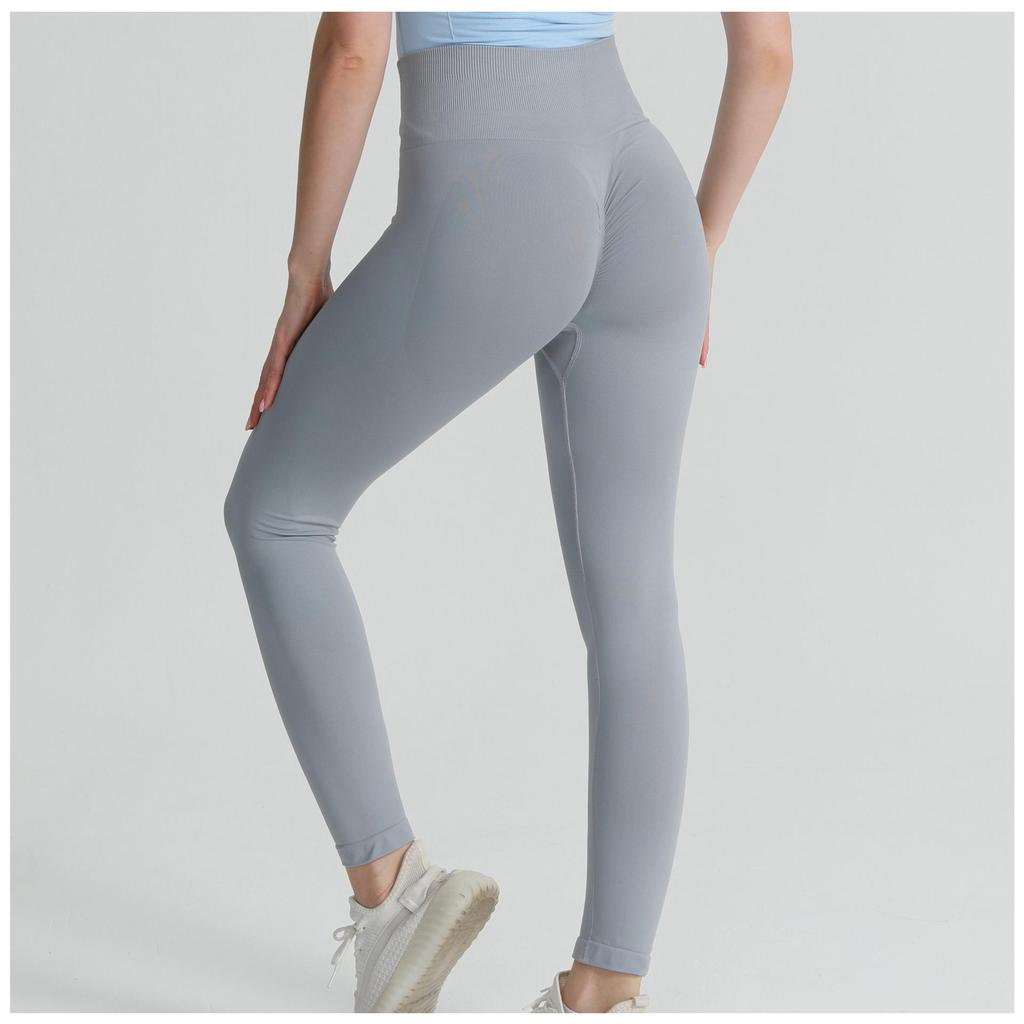Nahtlose Pfirsich-Po Yoga-Hose: Hohe Taille, Keine Nähte, Hochelastische Sportbekleidung für Damen