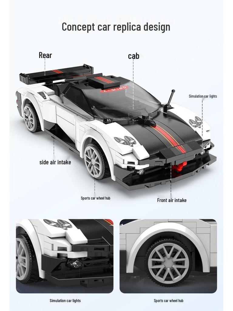 Kada 1:20 Wind Rider Building Blocks Race Car Educational Toy C51082