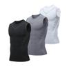 Men's Quick-Dry Sleeveless Three-Piece Fitness Set for Running and Basketball