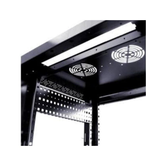 Armario rack mural Phasak PHO 2007D 7U Negro 530x400 mm Cristal templado IP20 80kg