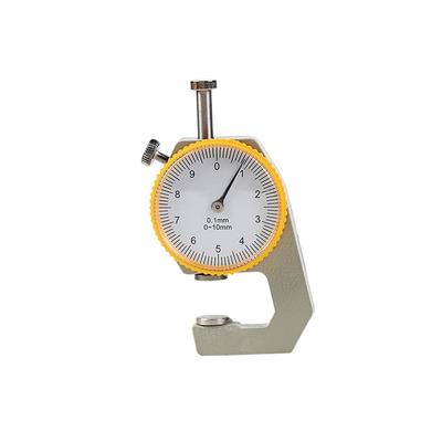 WUTA Lederdickenmesser Messuhr Dickenmesser Papier-Messgerät Tester für Hohlrunde Lederhandwerkswerkzeug, 0-10mm/0,1mm Rohr, Schlauch,