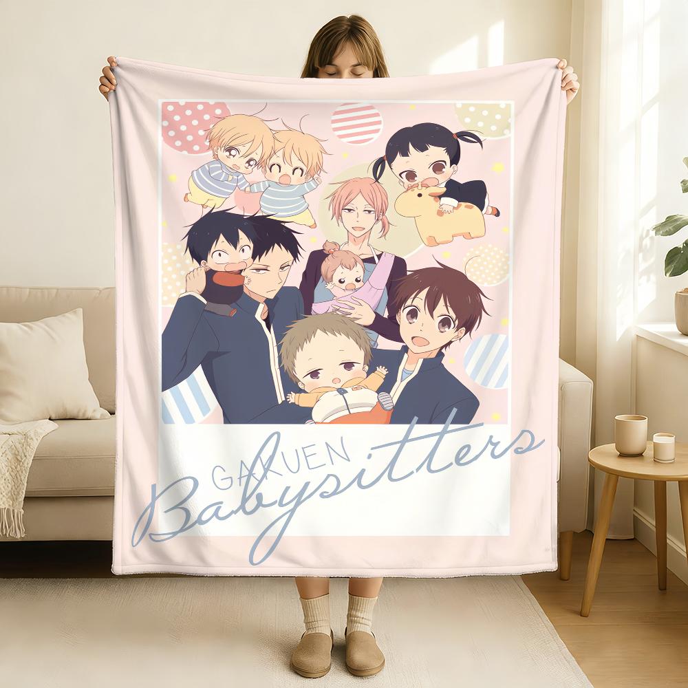Anime Cute School Babysitters Blanket Soft and Skin Friendly For Couch Bed Napping Bedspread All Seasons Comforter
