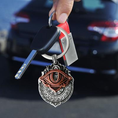 Tarot Vision Pendant Eye of All-Sight Necklace Tarot Card Symbol Jewelry Mystical Divination Keychain Tarot Accessory