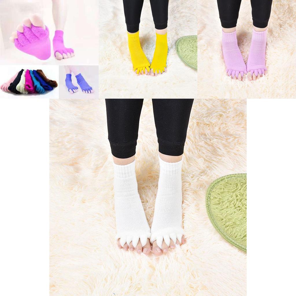 Fashionable Five Finger Toe Socks For Women With Breathable Cotton And Massage Benefits