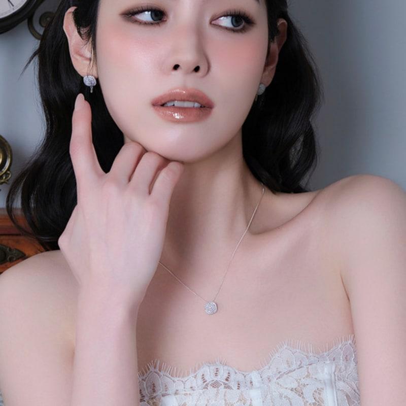 reve DQ pave square necklace