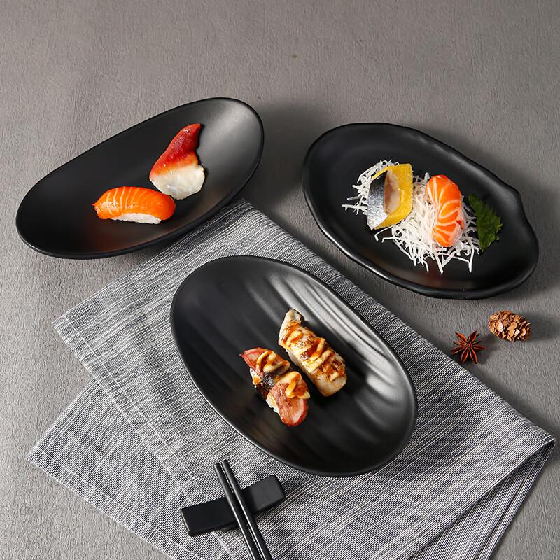 Huihuang Melamine Frosted Imitation Porcelain Oval Plate